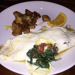 Gluten-free omelette from Knickerbocker Bar & Grill